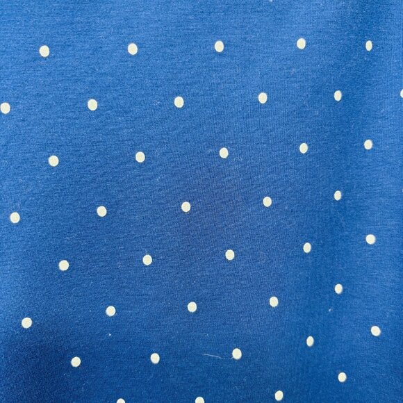 Chico’s 3 (16/XL) Navy Blue Polka Dot Leggings Stretch Pull On Slim Ankle Pants - Picture 6 of 15